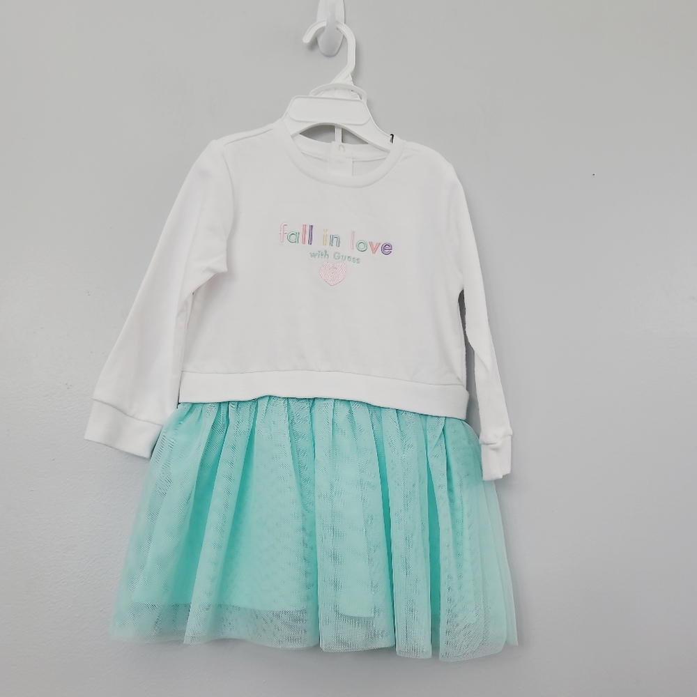 GUESS 2 pieces Little Girl's Mesh Skirt Dress